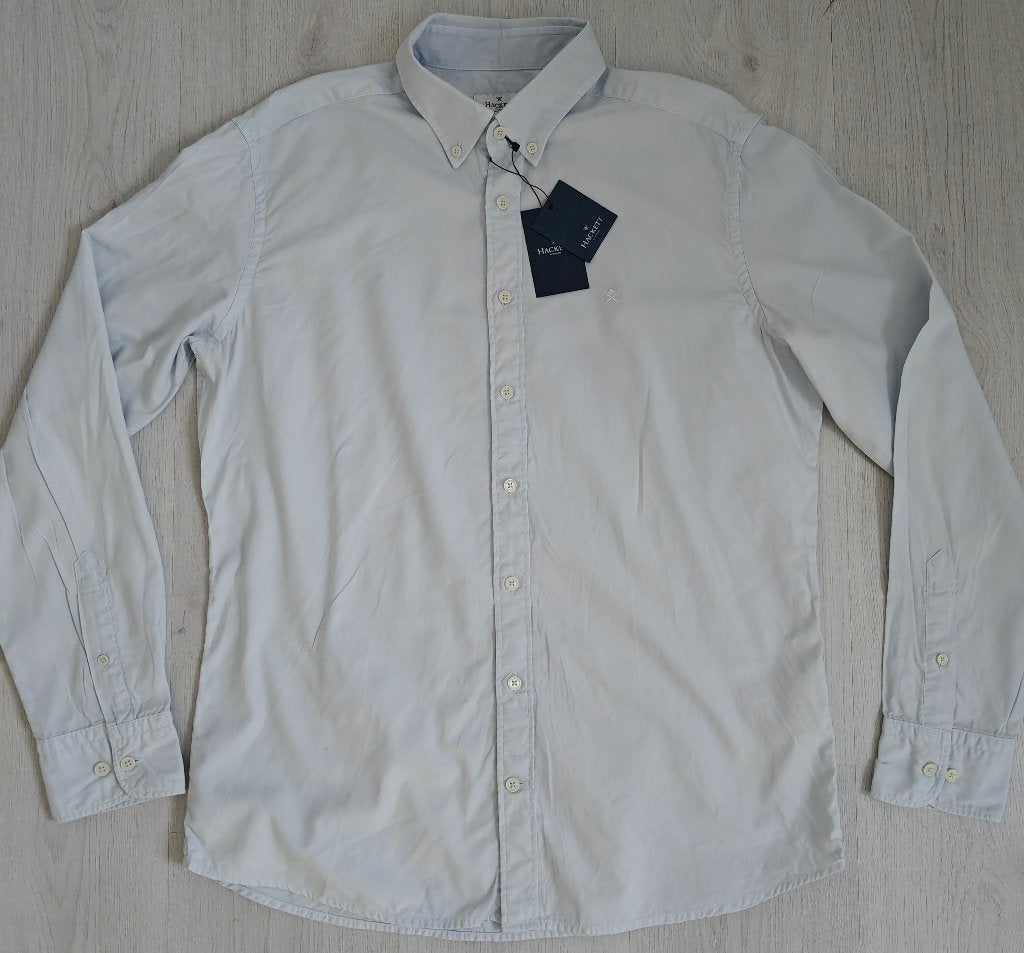 Hackett Overhemd Nieuw!, Kleding | Heren, Overhemden, Nieuw, Halswijdte 41/42 (L), Blauw, Ophalen of Verzenden