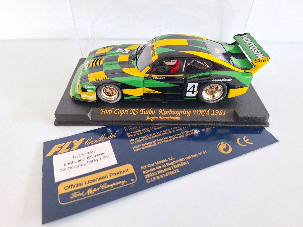 Fly Ford Capri RS Turbo Nürburgring 1981DRM A143L MET LICHT, Overige merken, Racebaan, Fly, Nieuw