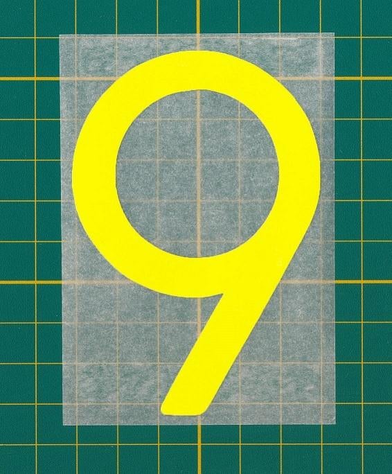 Gratis reflecterend huisnummer “9” of “6” (geel), Verzenden, Nieuw