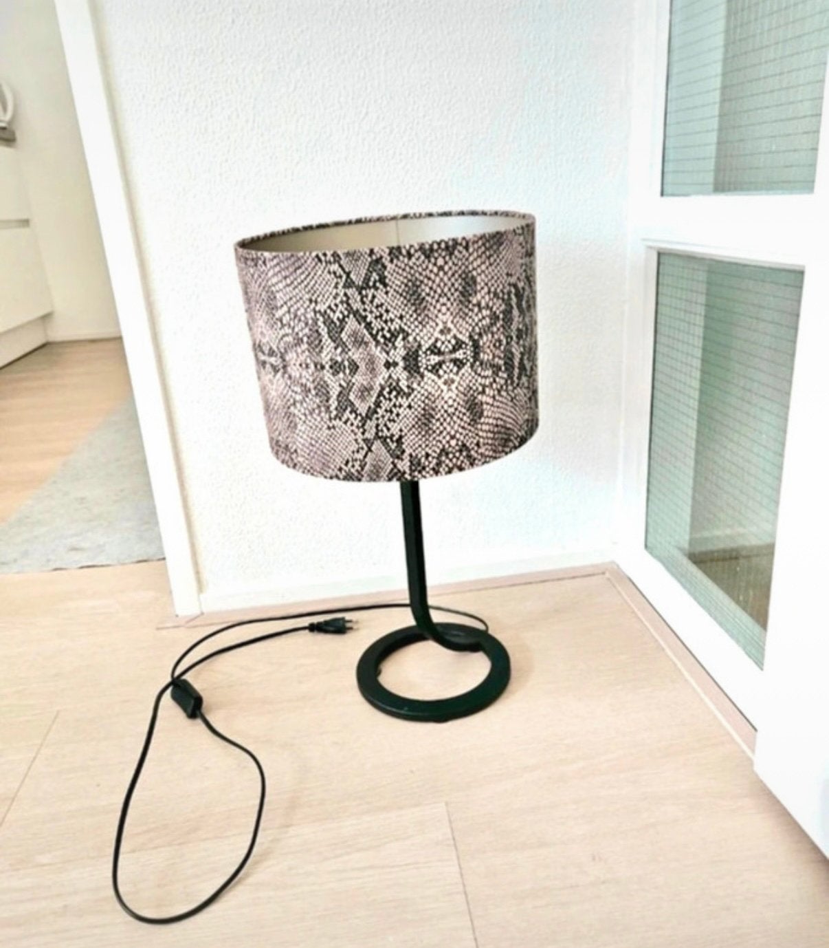 Nieuw tafellamp slangenprint Light&Living, Zwart, Verzenden, Nieuw, Overige merken