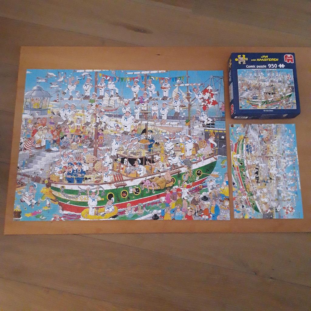 2 Jan van Haasteren puzzels, Ophalen, 500 t/m 1500 stukjes, Zo goed als nieuw, Legpuzzel