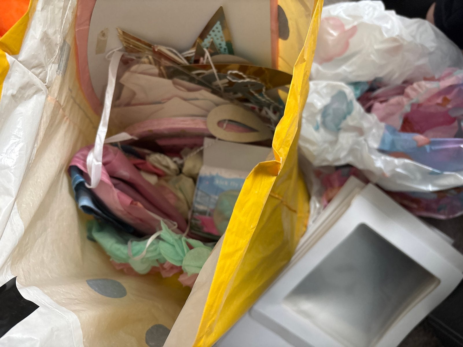 Gender Reveal Tas, Ophalen of Verzenden, Gebruikt, Feestartikel, Geboorte of Huwelijk