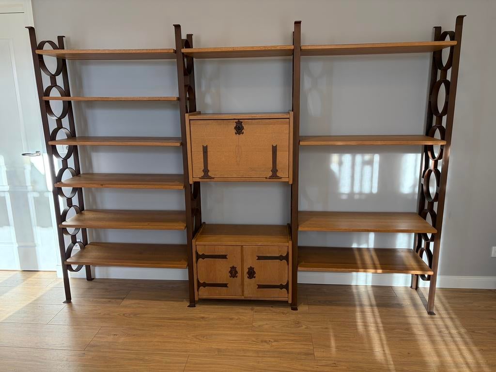 Landelijk brutalist boekenkast kamer kast kaaskast, Ophalen of Verzenden