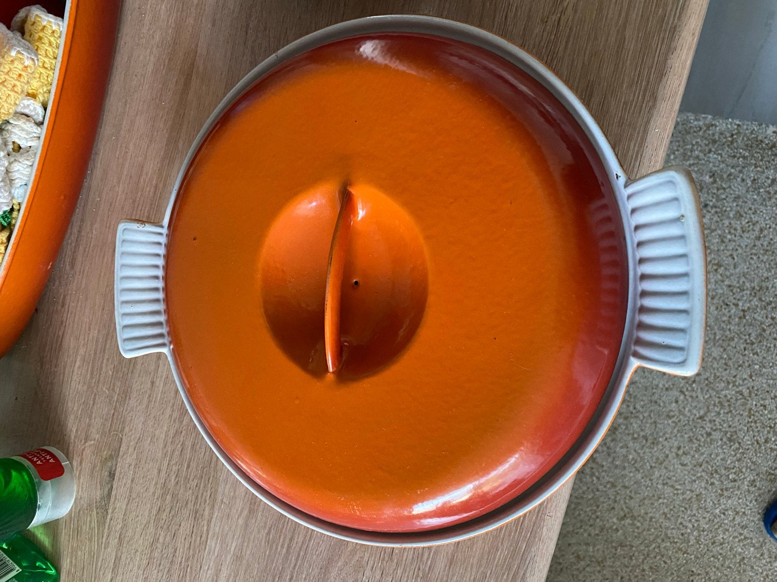 Vintage Dru emaille drievaksschaal met deksel 25cm, Ophalen of Verzenden