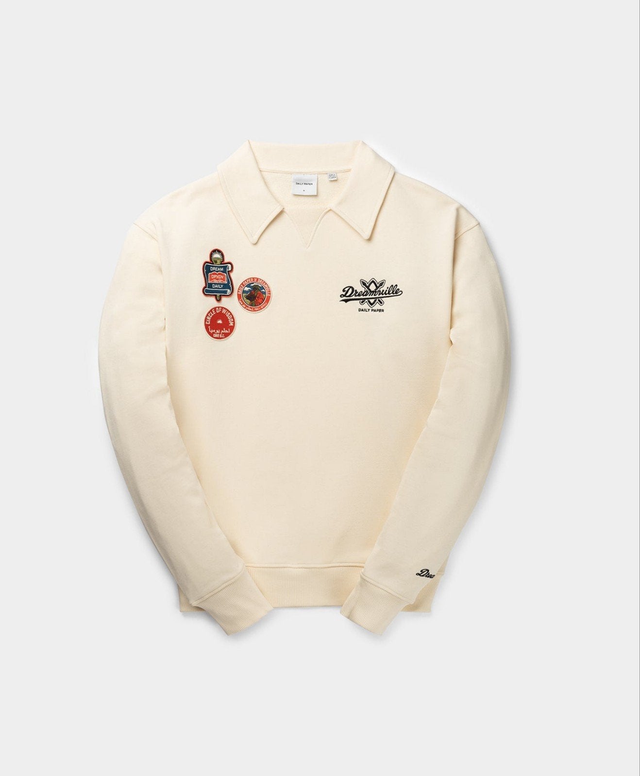 Daily Paper x Dreamville French Sweater Crème S, Beige, Ophalen of Verzenden, Zo goed als nieuw, Daily Paper