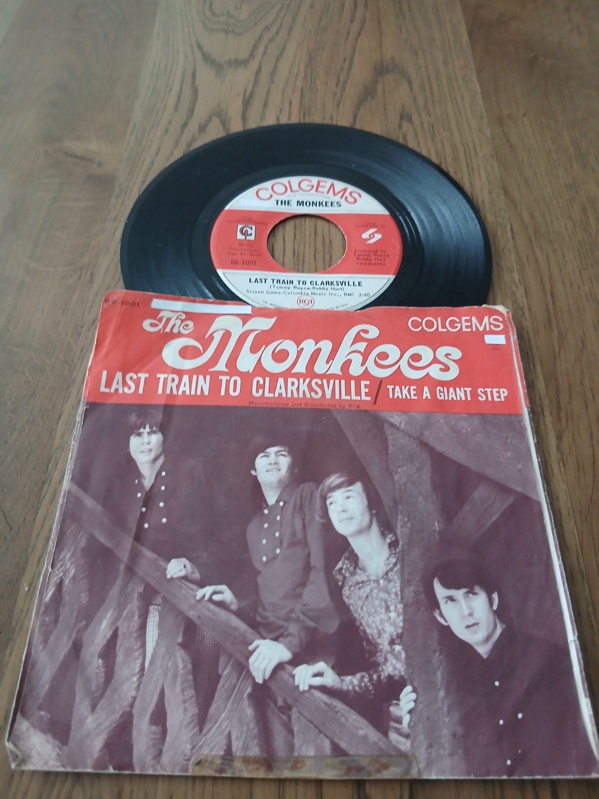 VINYL SINGLE   THE MONKEES   1966, Cd's en Dvd's, Ophalen of Verzenden, 1960 - 1969, Zo goed als nieuw, Overige formaten