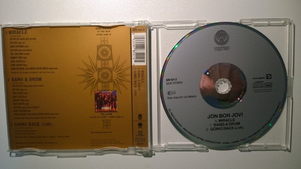 Jon Bon Jovi - Miracle, Ophalen of Verzenden, Zo goed als nieuw, Rock en Metal