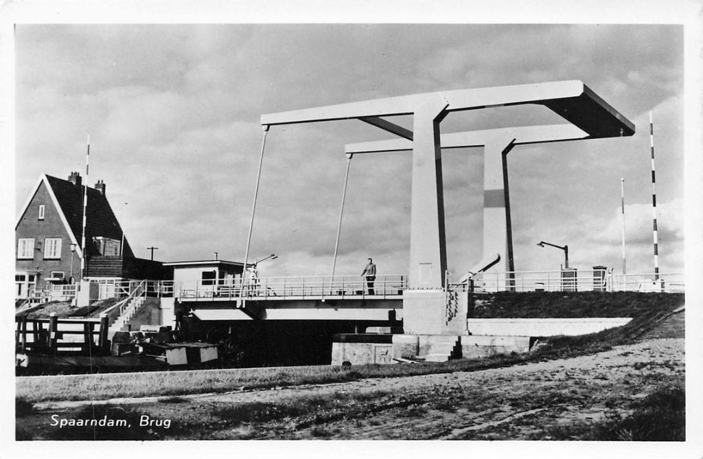 703-056-041 Spaarndam Brug, Ophalen of Verzenden, Voor 1920, Noord-Holland