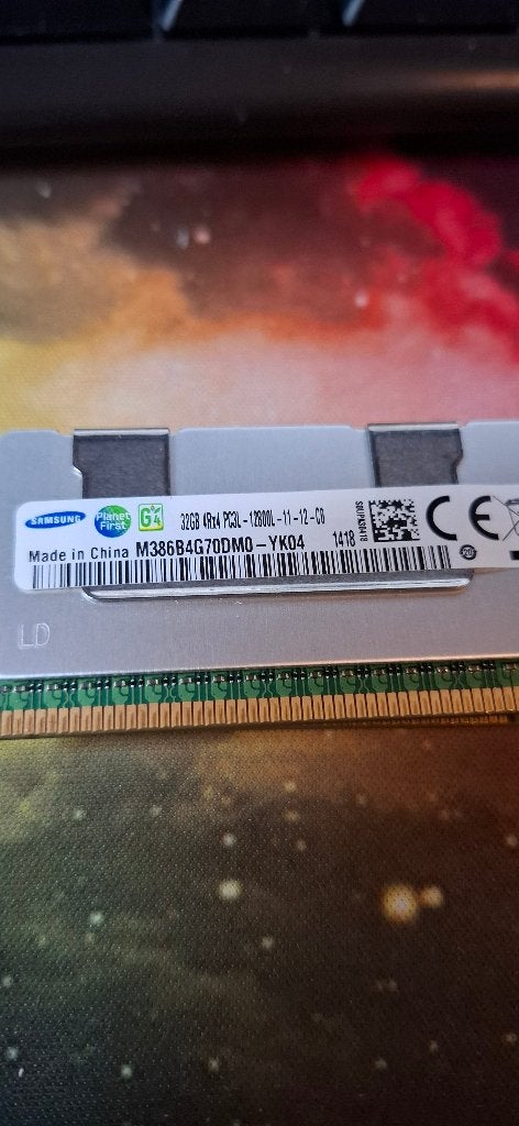 Samsung M386B4G70ODMO-YK04 32gb, Gebruikt, 32 GB, Server, 1600 mhz