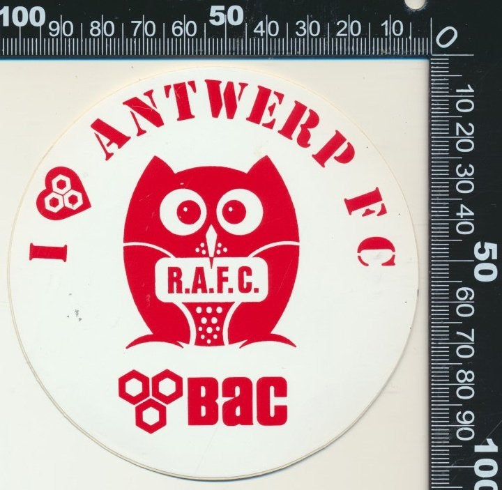 Sticker: FC Antwerp - I love, Ophalen of Verzenden, Zo goed als nieuw, Sport