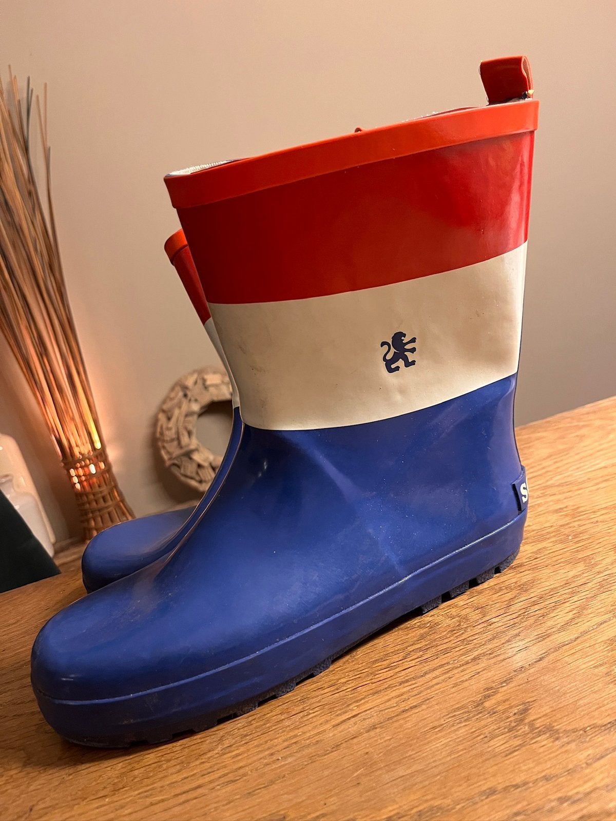 Regenlaars nederland oranje sourcy wk mt 39 (37-39) zgan, Jongen of Meisje, Ophalen of Verzenden, Laarzen, Zo goed als nieuw