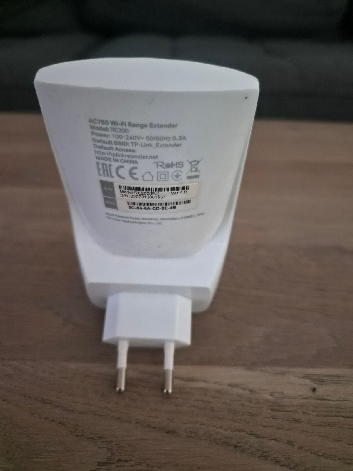 TP-Link AC750 Wi-Fi Range Extender (RE200), Ophalen of Verzenden, Zo goed als nieuw, TP-link