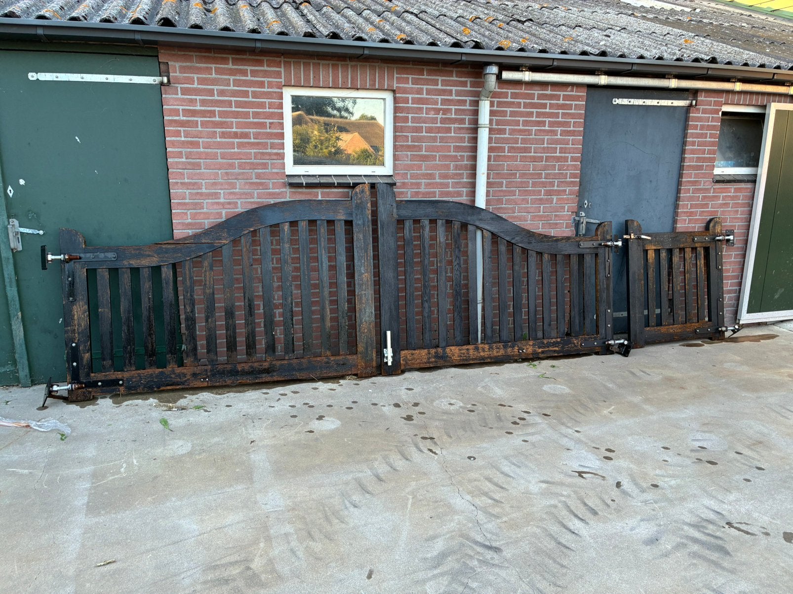 Inrijpoort tuinpoort sierpoort, Tuin en Terras, Ophalen of Verzenden, Zo goed als nieuw, 150 tot 200 cm, Hout
