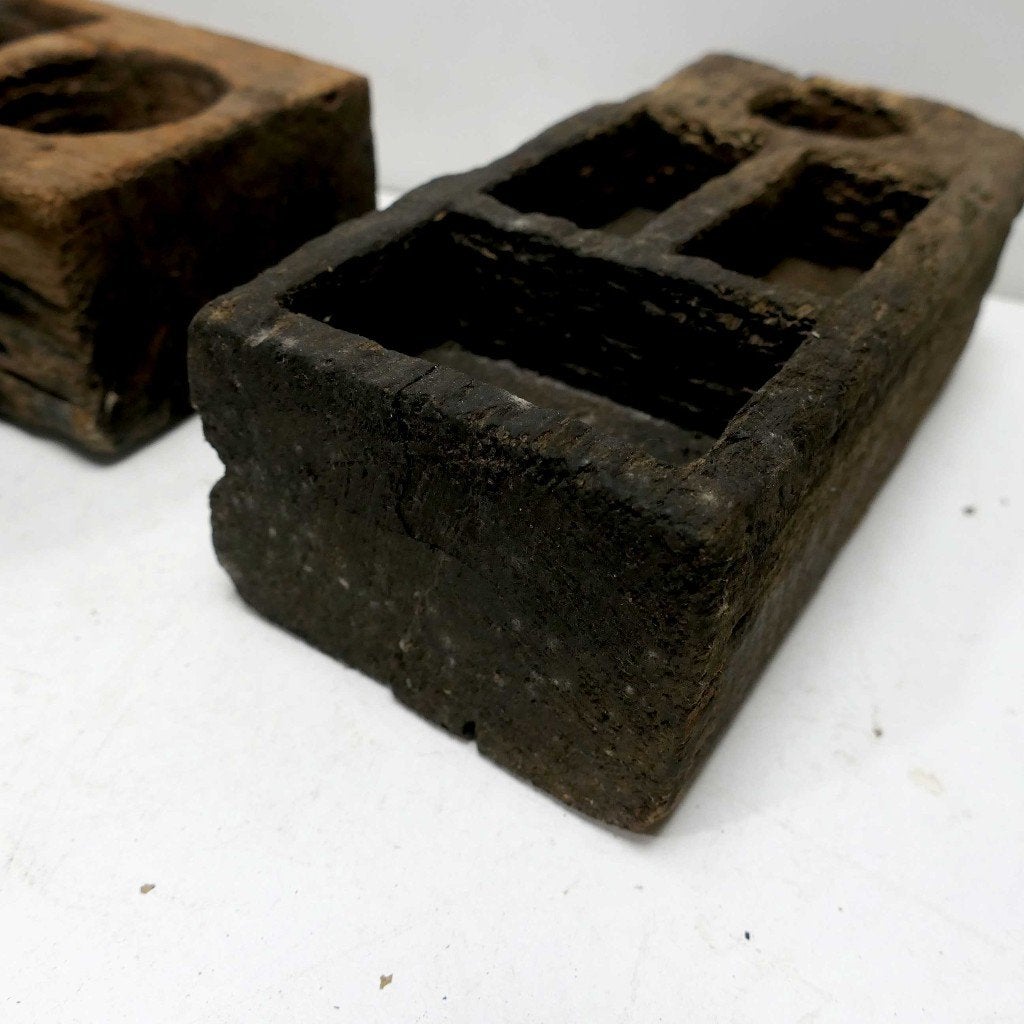 Houten bakje Indonesie WX2 sirih landelijk geleefd hout java, Antiek en Kunst, Ophalen of Verzenden