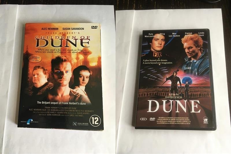 dune dvd David Lynch 1984 children of dune 2003 (2 stuks), Alle leeftijden, Ophalen of Verzenden, Zo goed als nieuw, Nederlands