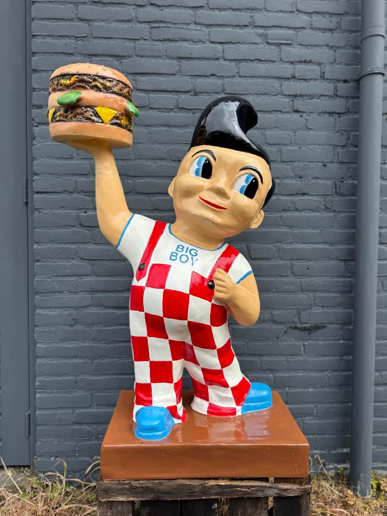 Big Boy standbeeld met hamburger - Vintage decoratie, Ophalen, Gebruikt, Mens