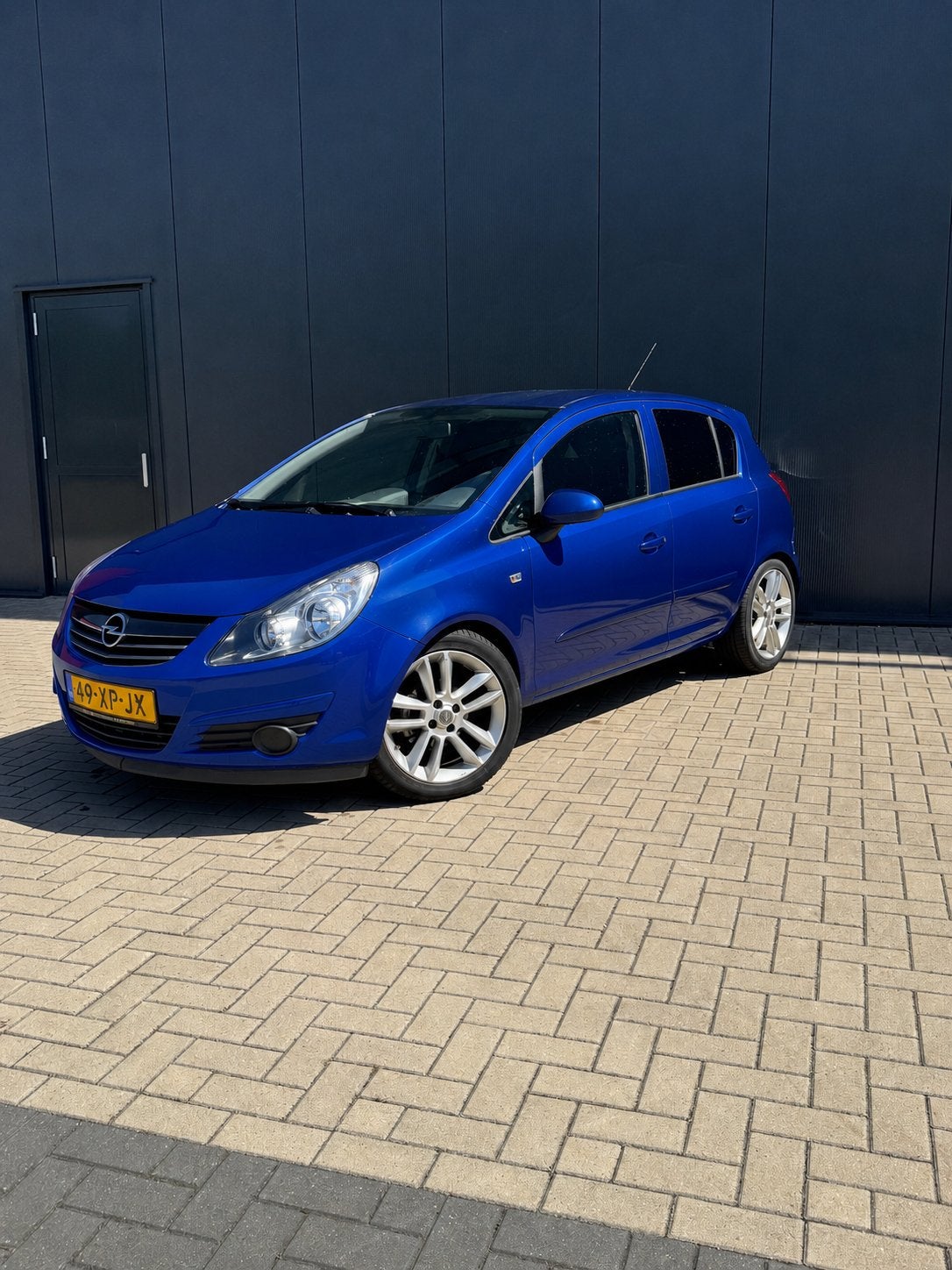 Opel Corsa 1.4 16V 5D 2007 Blauw, Voorwielaandrijving, 1063 kg, 4 cilinders, Blauw