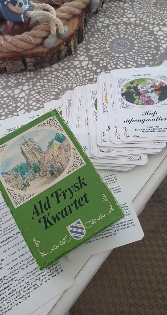 Ald Frysk Kwartet - Uniek Fries kaartspel, Vijf spelers of meer, Ophalen of Verzenden, Gebruikt, Onbekend