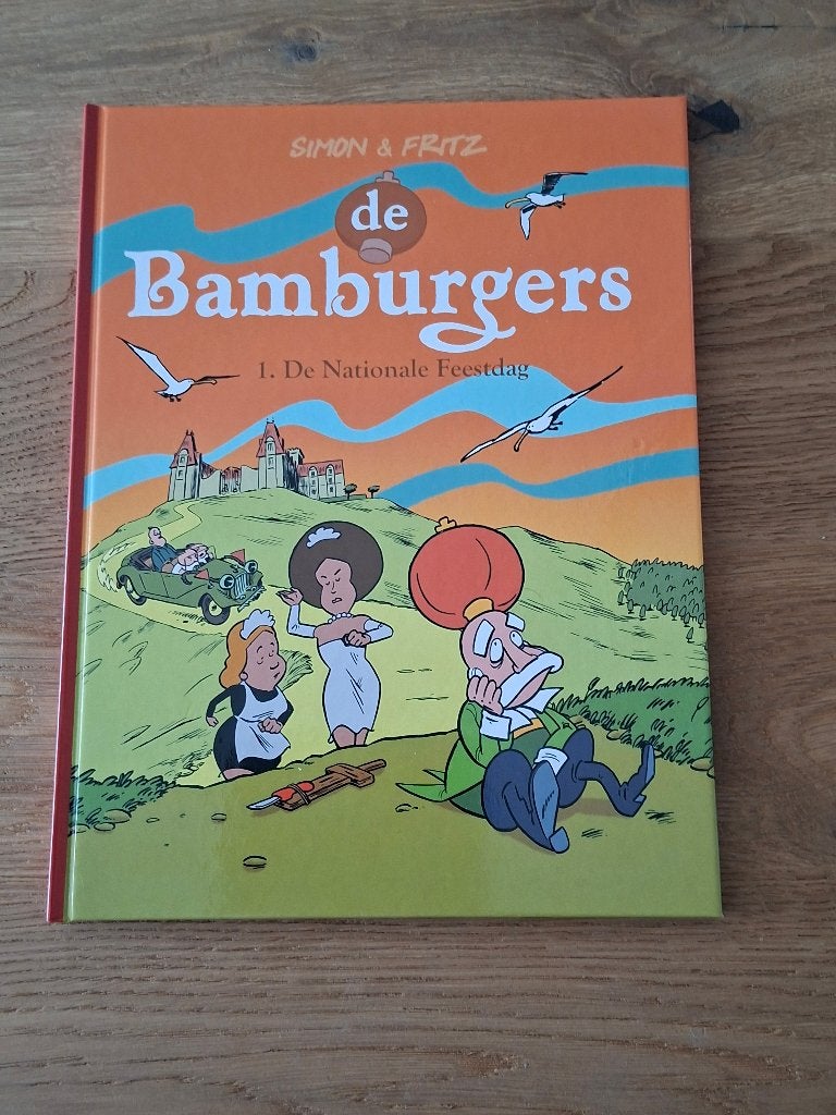 Stripalbum De Bamburgers – gesigneerd met dédicace, Eén stripboek, Nieuw, Simon Spruyt, Ophalen of Verzenden