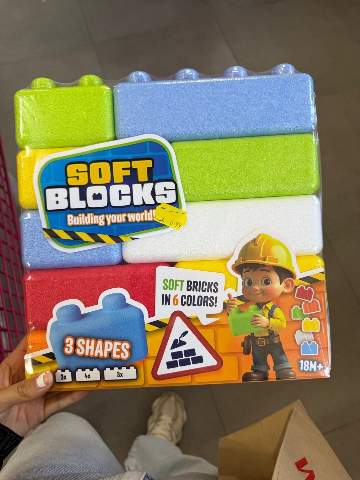 Soft Blocks - Zachte Bouwstenen in 6 Kleuren, Ophalen of Verzenden, Nieuw, Overige merken