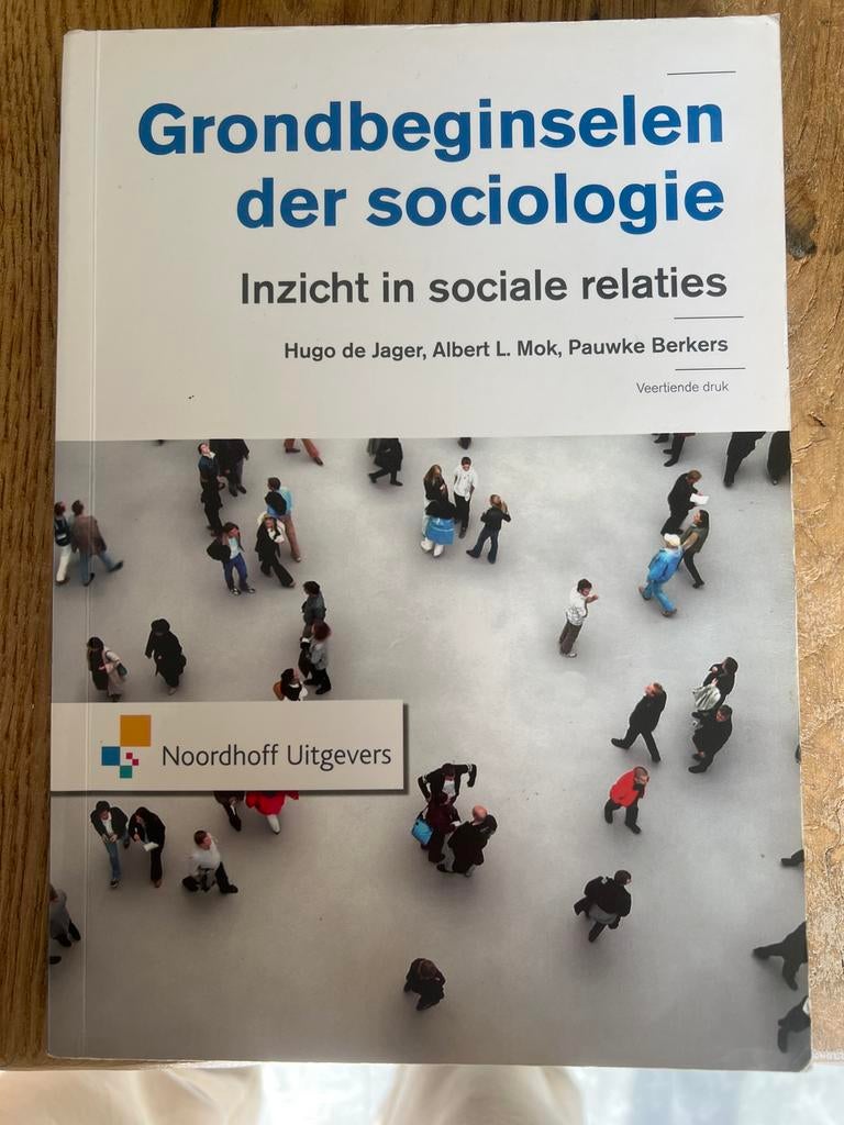 Grondbeginselen der Sociologie studieboek, Ophalen of Verzenden, Gamma, Gelezen, HBO