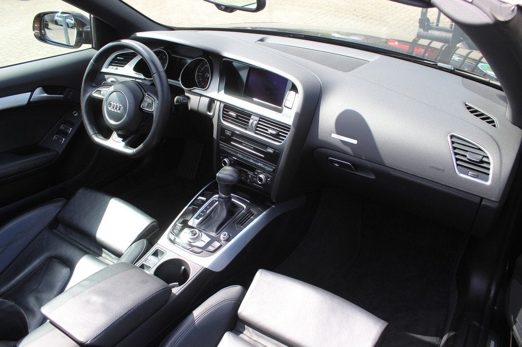 Audi A5 Cabriolet 2.0 TFSI Pro Line S 2x S-line Automaat/Nav, Gebruikt, Zwart, 4 cilinders, 4 stoelen