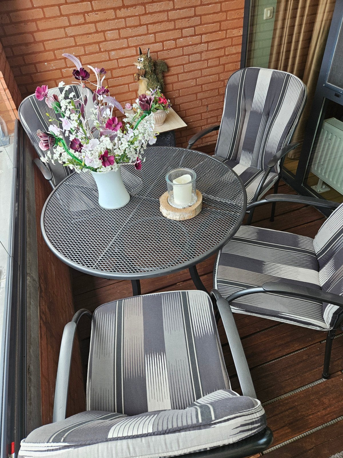 Kettler tuinset met 4 stoelen, Ophalen, 4 zitplaatsen, Gebruikt, Aluminium