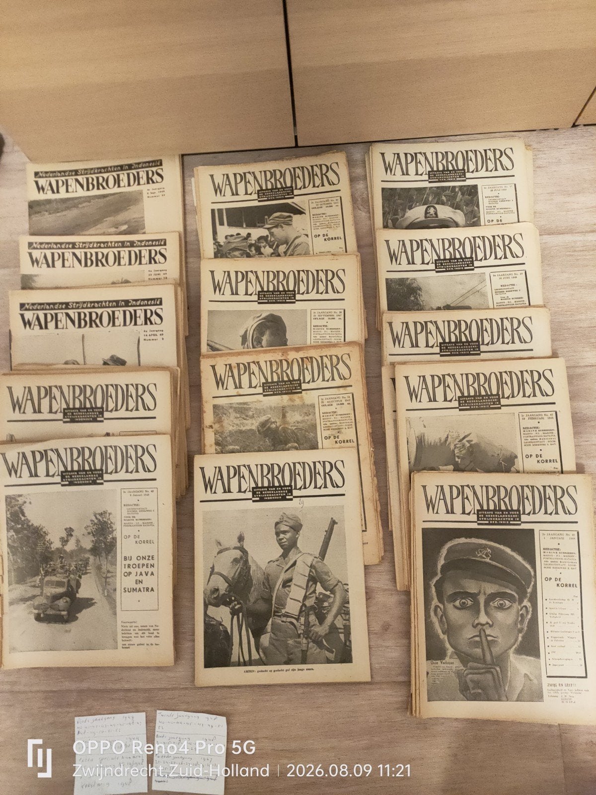 wapenbroedes KNIL, Ophalen of Verzenden, Landmacht, Nederland, Boek of Tijdschrift