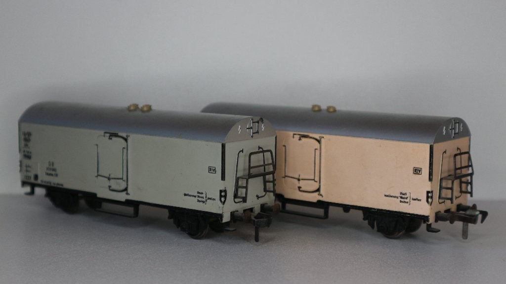 2 Koelwagen DB		Fleischmann 4642, Gebruikt, Gelijkstroom, Fleischmann, Wagon
