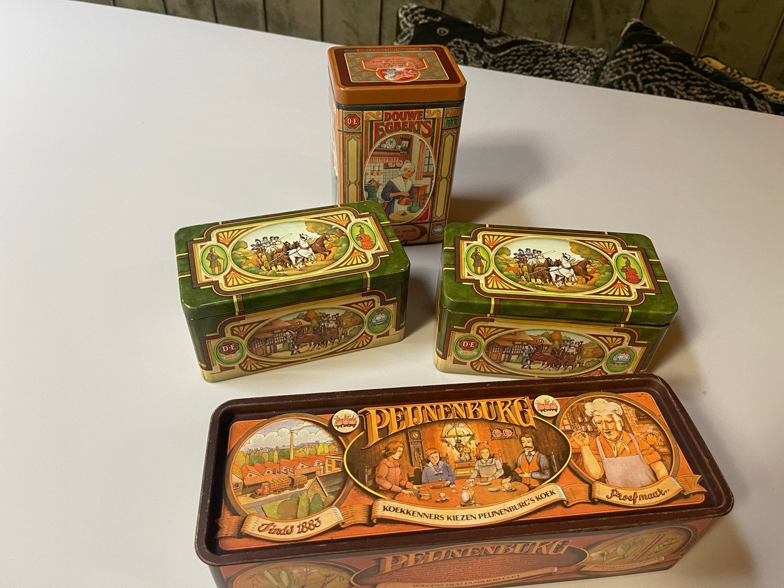 Douwe Egberts en Peijnenburg blikken vintage, Ophalen of Verzenden