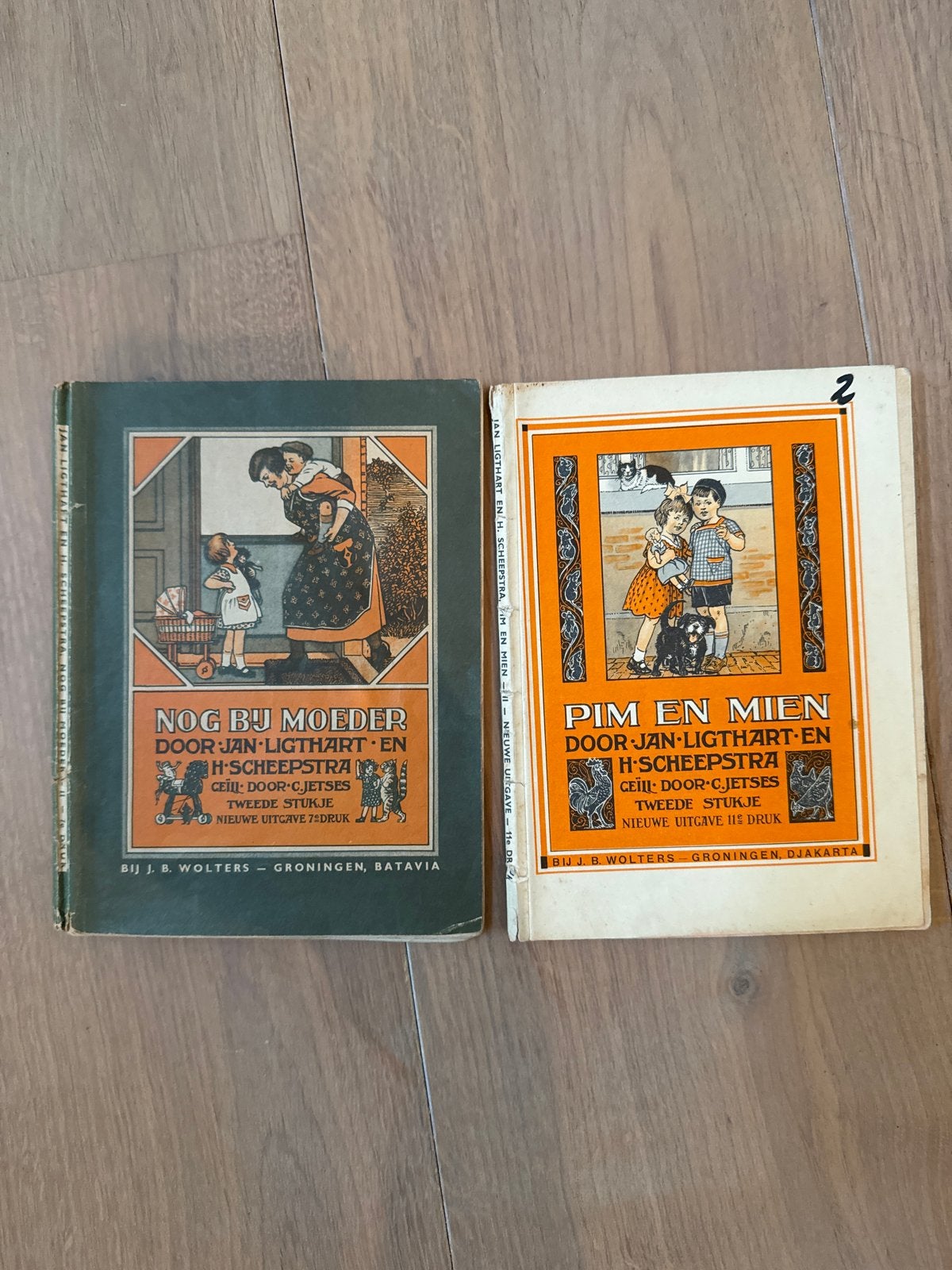 Vintage kinderboeken: Nog bij Moeder & Pim en Mien, Boeken, Ophalen, Gelezen, Fictie algemeen