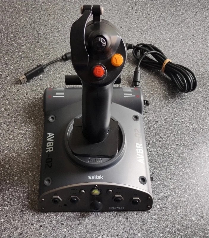 Saitek AV8R-02 Joystick, Verzenden, Zo goed als nieuw, Controller, Xbox 360