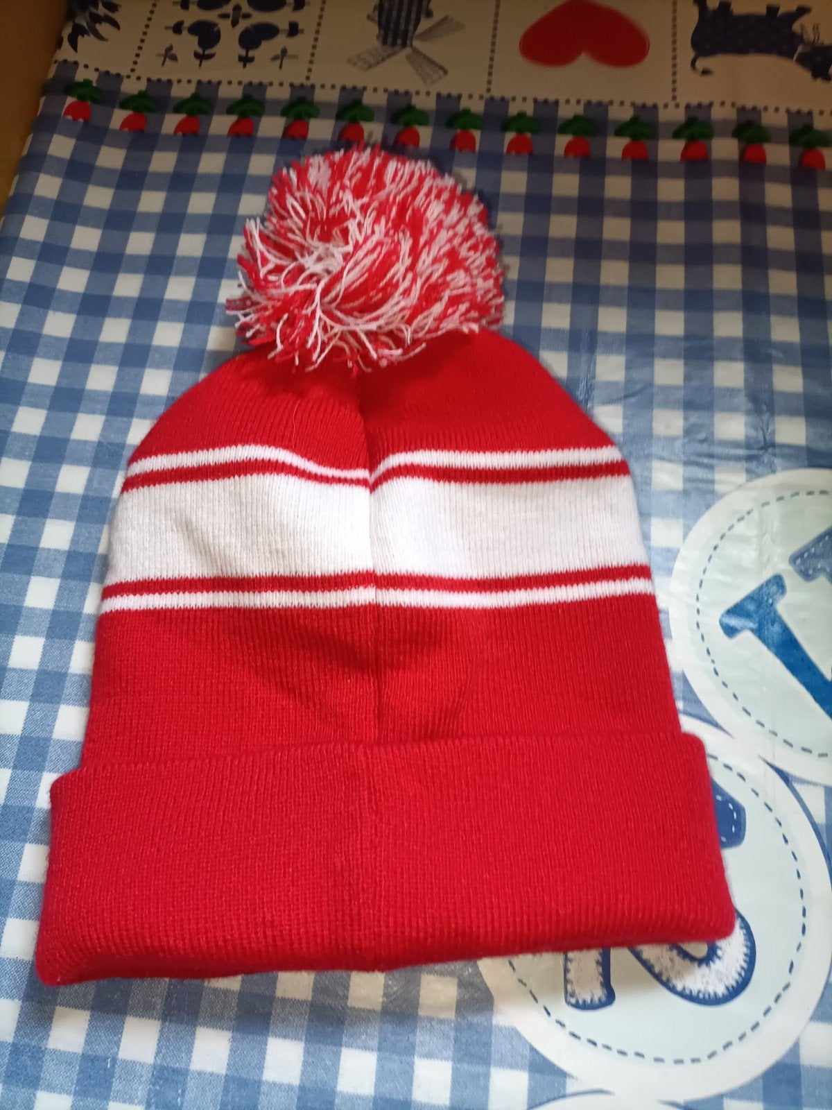 Coca Cola muts rood met wit en pluim bovenop, Ophalen of Verzenden, Zo goed als nieuw, Muts