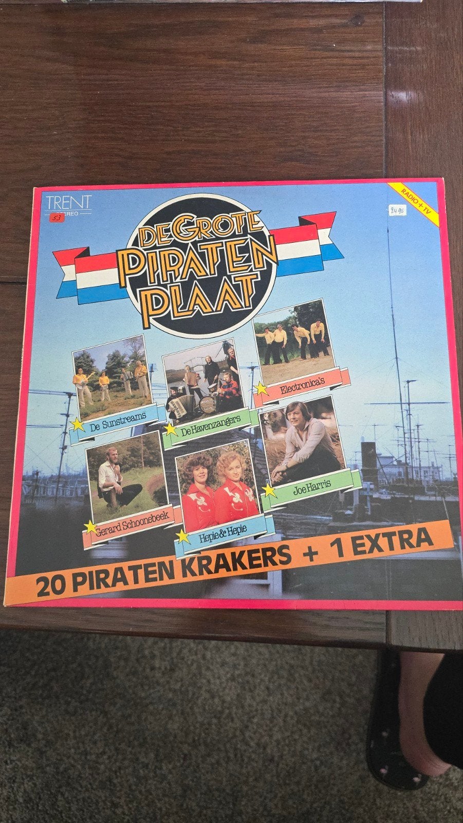 De Grote Piraten Plaat - 20 Piraten Krakers + 1 Extra LP, LP, Gebruikt, Overige genres, Ophalen of Verzenden