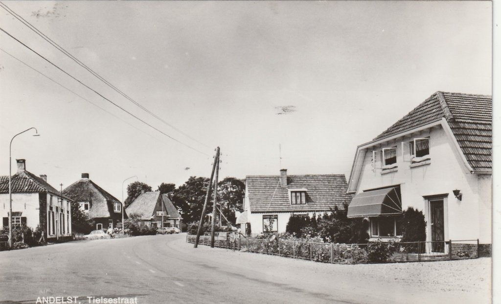 Andelst (Gld.) - Tielsestraat., Ophalen of Verzenden, 1960 tot 1980, Ongelopen, Gelderland