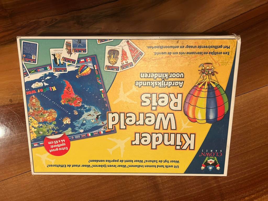 Kinder Wereld Reis - Educatief Spel, Drie of vier spelers, Ophalen, Zo goed als nieuw, Reisspel