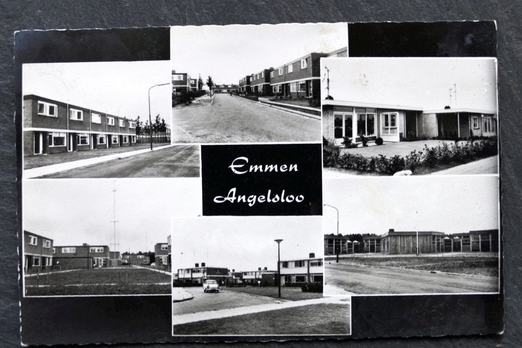 Emmen Angelsloo, 6-luik, Verzenden, 1960 tot 1980, Gelopen, Drenthe