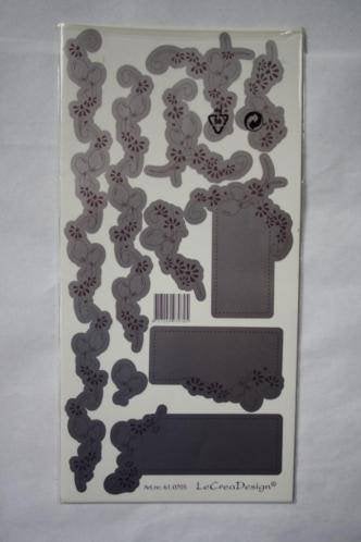 9 stuks Le Crea Design Starliner Sierstickers lila ballonnen, Verzenden, Nieuw, Overige thema's, Knipvel