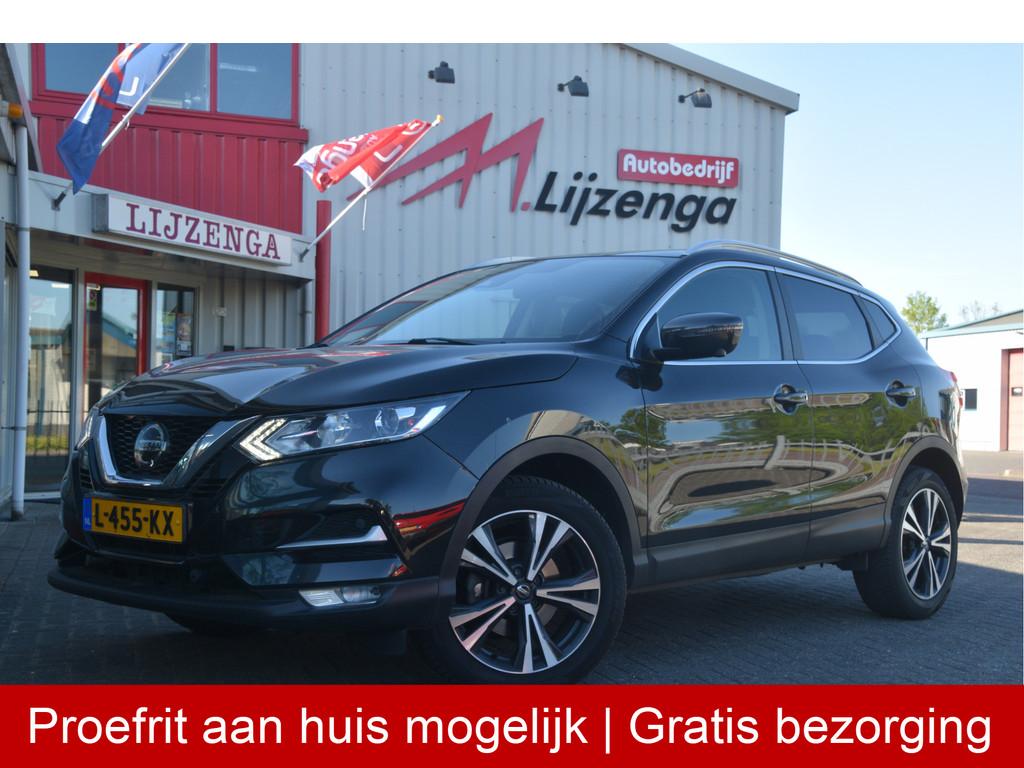 Nissan QASHQAI 1.3 DIG-T Design Edition Carplay | Pano | Key, Stof, Euro 6, Met garantie (alle), Zwart