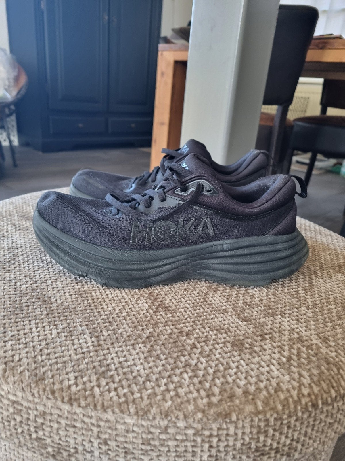 hoka bondi 8, maat 40 2/3, Ophalen of Verzenden, Gebruikt, Hardloopschoenen, Overige merken