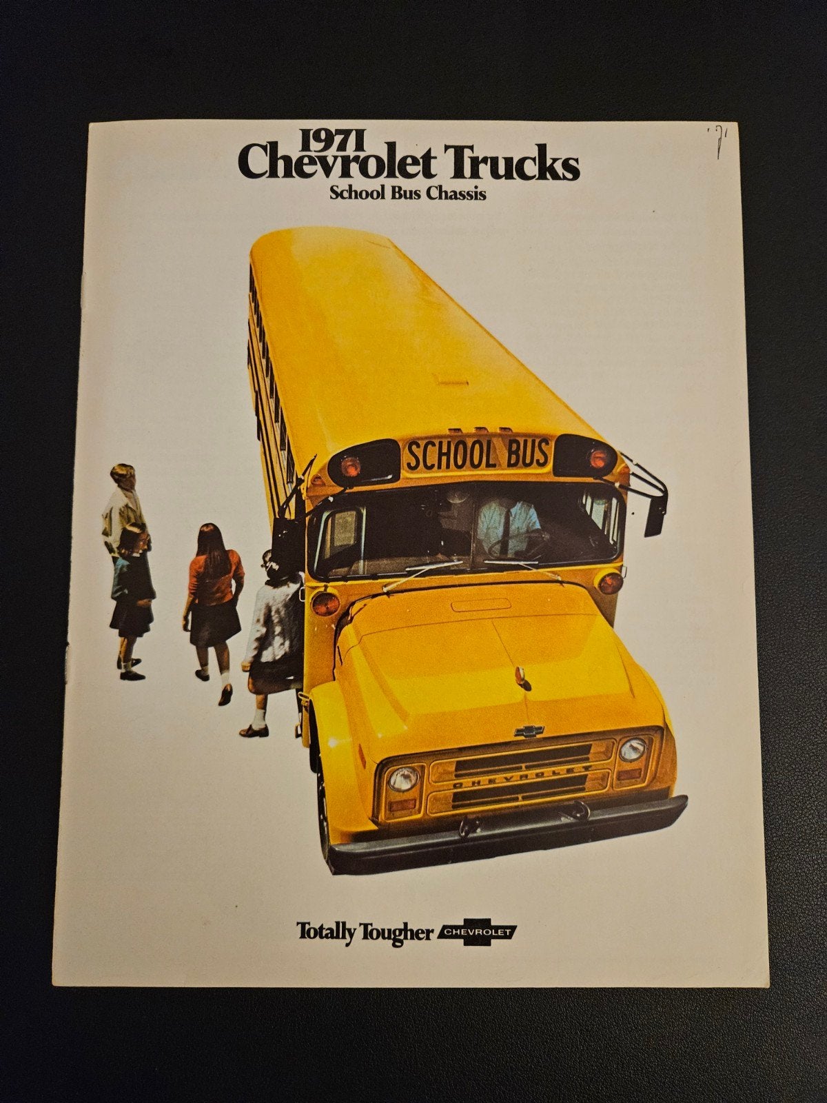 Brochure Chevrolet School Bus Chassis 1971 USA, Boeken, Auto's | Folders en Tijdschriften, Ophalen of Verzenden, Zo goed als nieuw