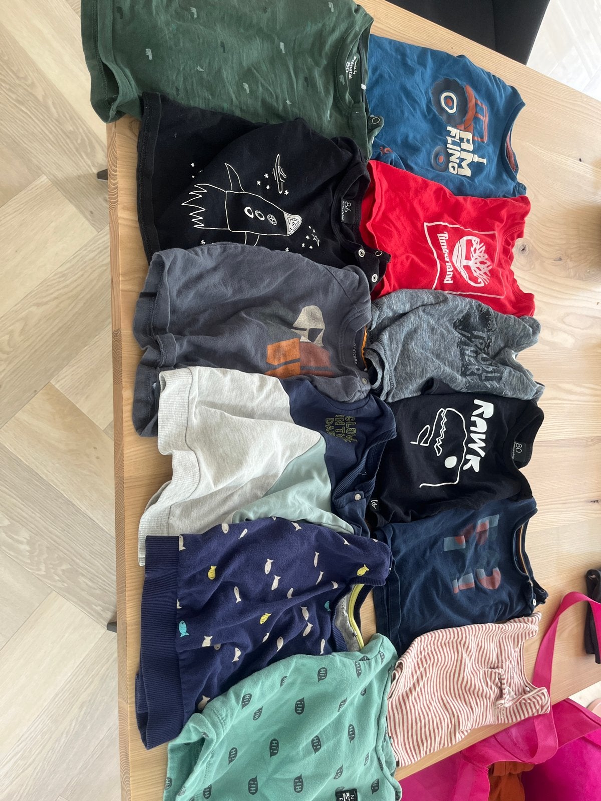 12x Longsleeves/Truien Maat 80 Jongens Kledingpakket, Ophalen, Gebruikt, Maat 80