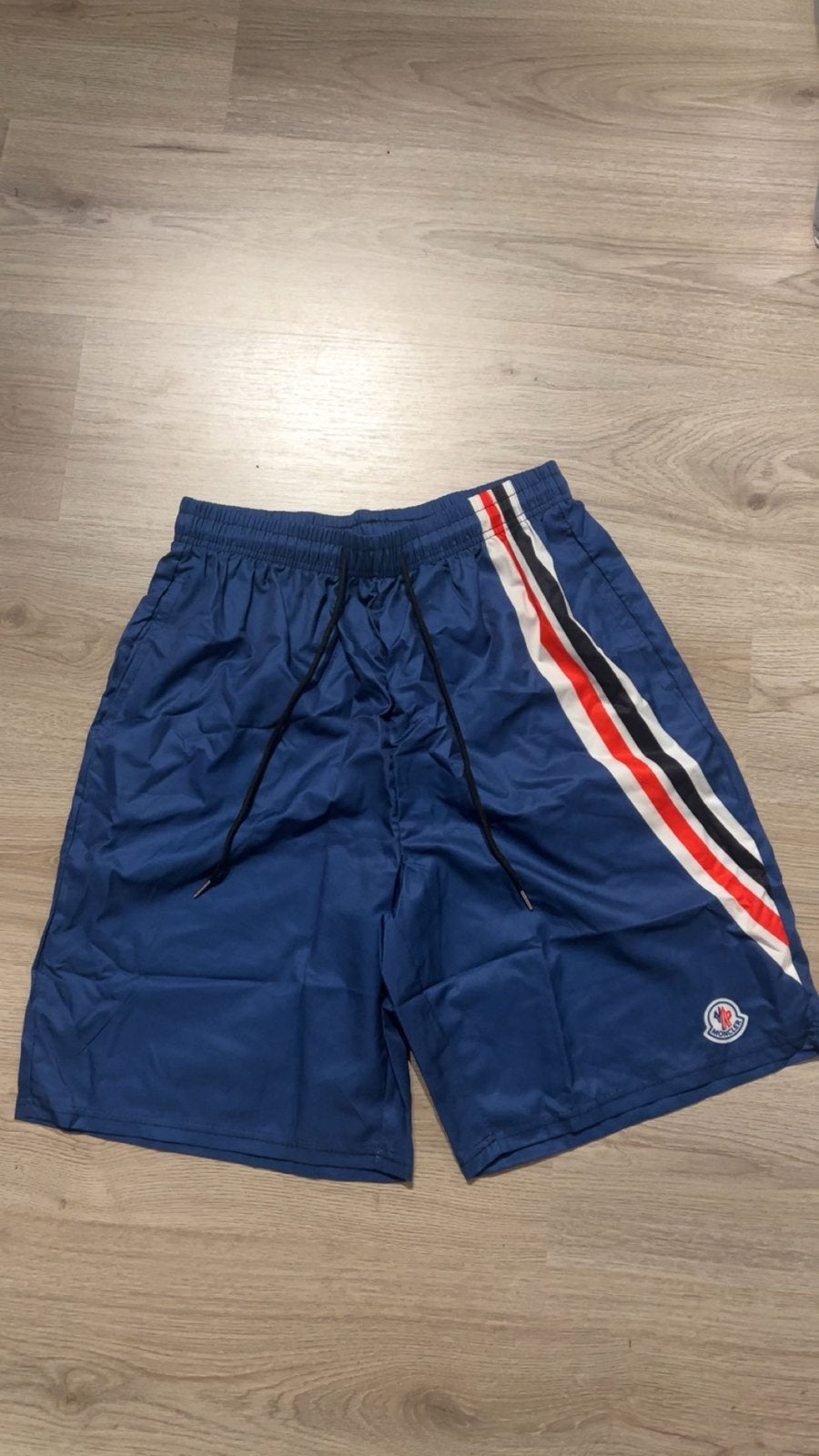 Moncler Zwemshort - Blauw met strepen, Kleding | Heren, Badmode en Zwemkleding, Ophalen of Verzenden, Maat 56/58 (XL), Blauw, Zwemshort