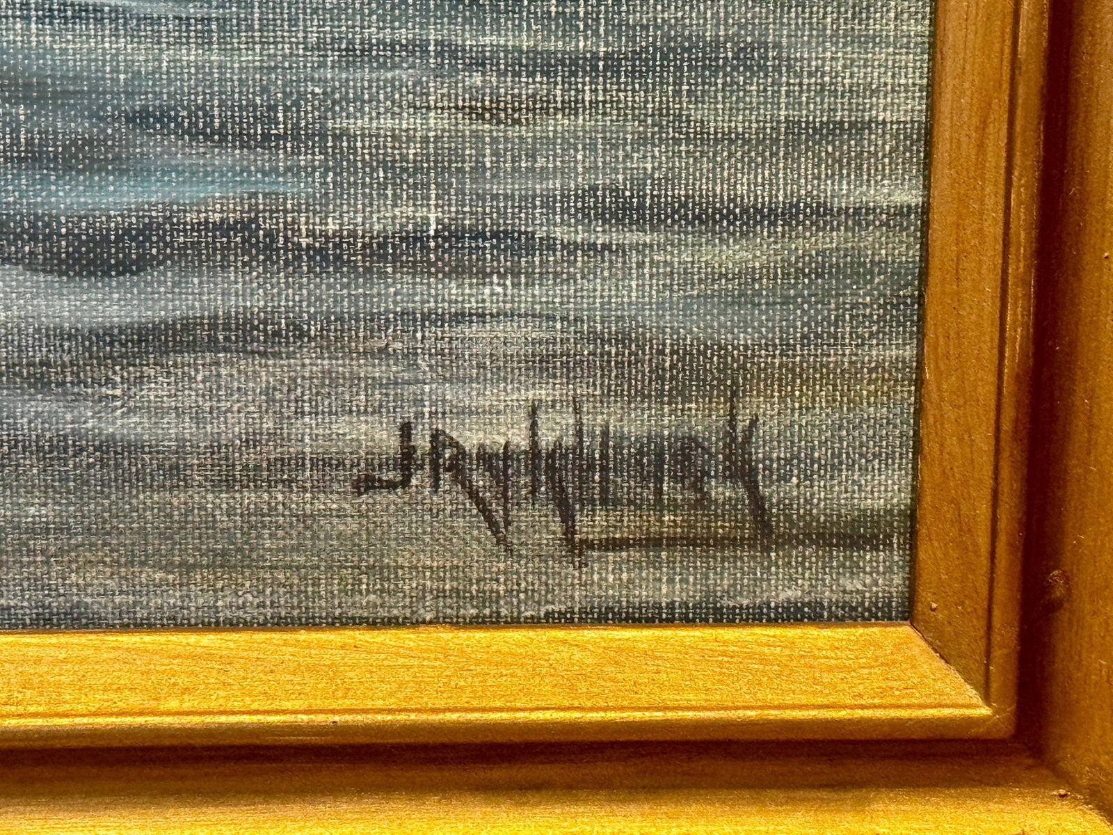 Olieverf schilderij van de 20eeuwse Rotterdamse Haven, Antiek en Kunst, Ophalen, Maritiem / water, Doek, Realistisch