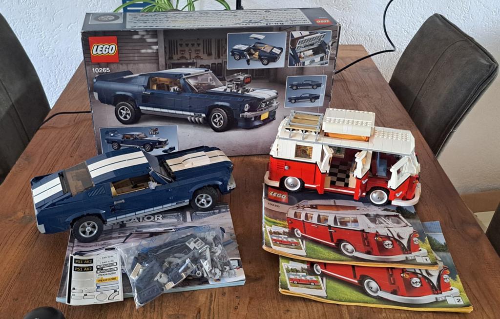 LEGO Ford Mustang 10265 & T1 Camper 10220, Ophalen, Zo goed als nieuw