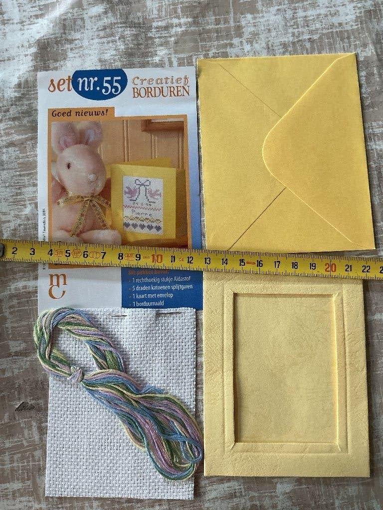Set nr 55 Creatief borduren, Ophalen of Verzenden, Nieuw, Borduurpakket