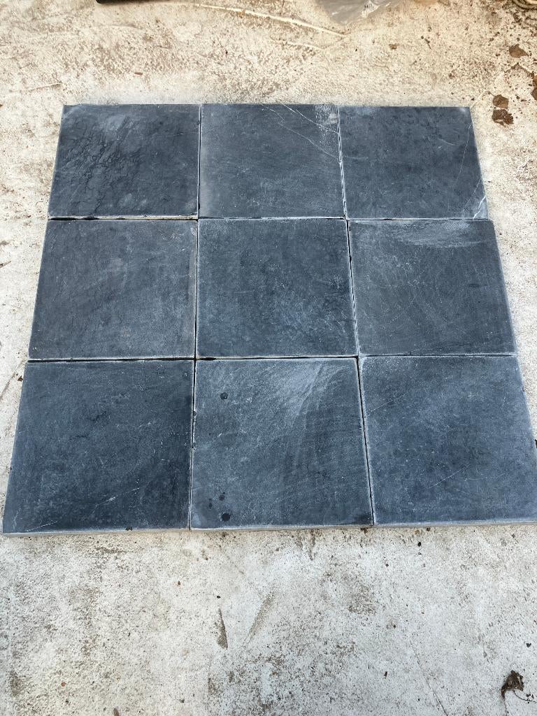 114 m2 Hardsteen antique blue 20 x 20 x 2,5 cm, Nieuw, Ophalen of Verzenden, Terrastegels, Natuursteen