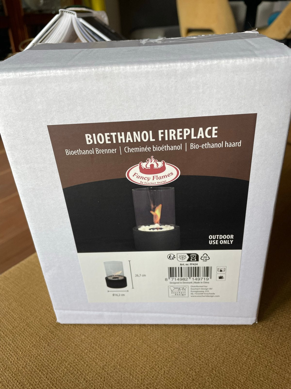Fancy Flames Bio-ethanol Haard - Compact en Stijlvol, Ophalen, Nieuw, Vrijstaande haard, Overige soorten