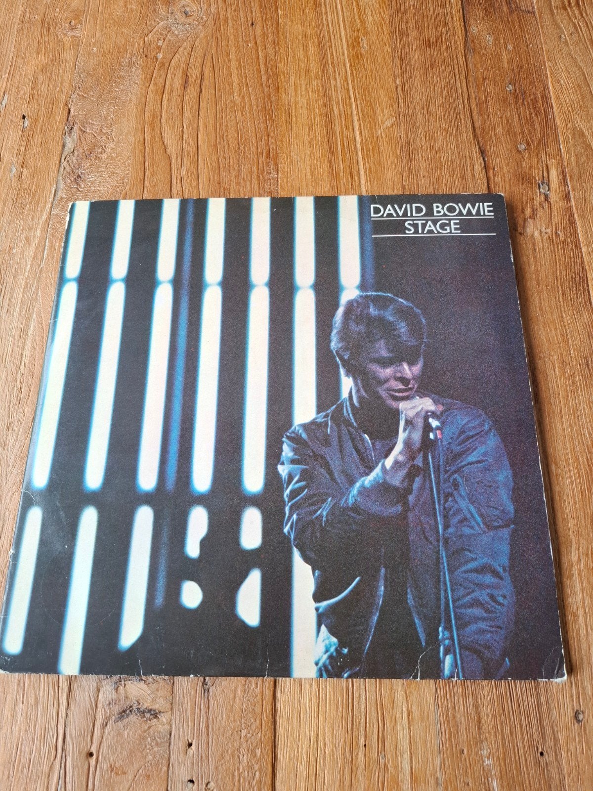 David Bowie - Stage (Blauw Vinyl) - Live Album 1978, Cd's en Dvd's, Gebruikt, Pop, Ophalen of Verzenden, Colored vinyl