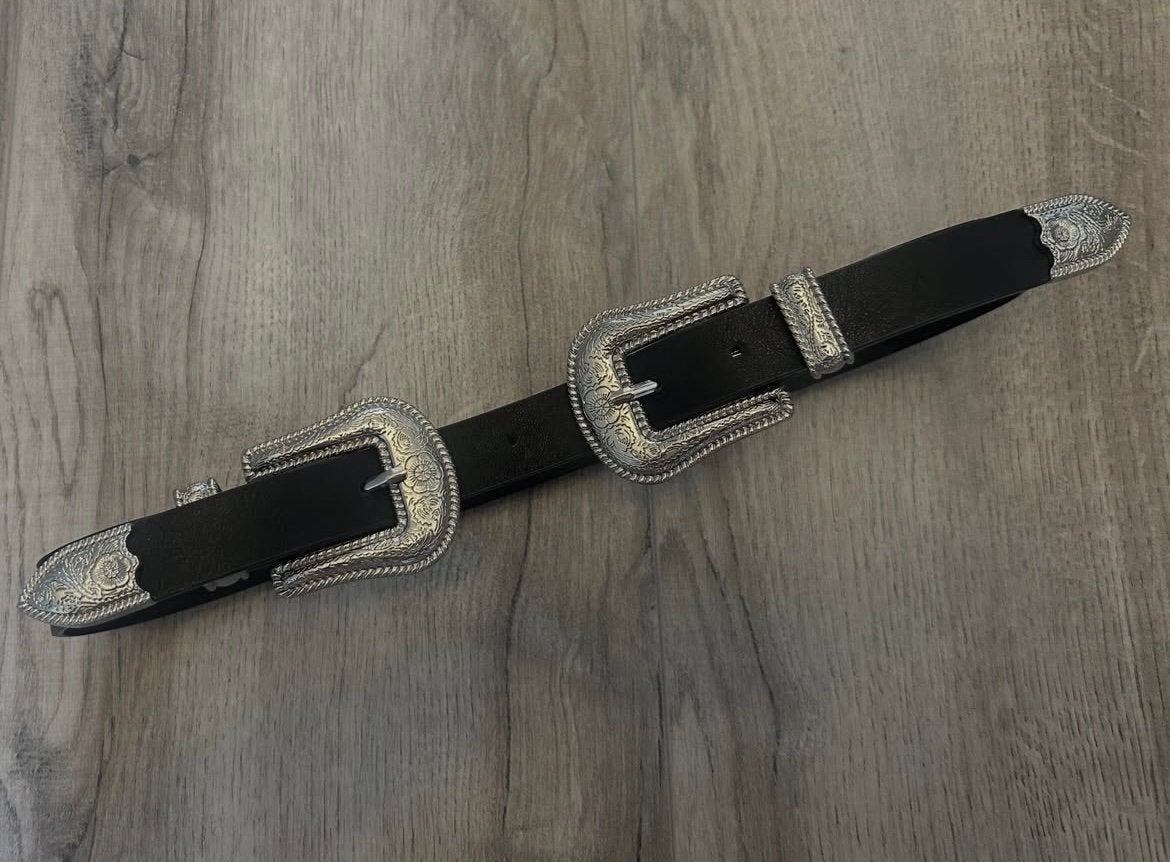 Buckle belt 75 cm, Kleding | Dames, Riemen en Ceinturen, 5 cm of meer, Minder dan 80 cm, Zwart, Nieuw